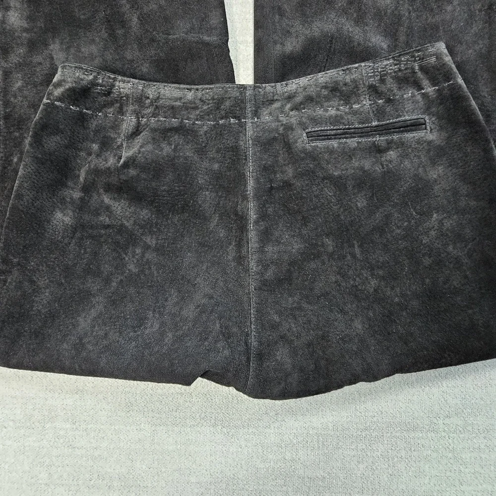 Provence D'amore Women's Black Suede Leather Capri Sz 8‎